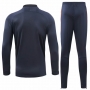 2018-19 Barcelona Borland Tracksuits Navy and Pants