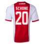 13-14 Ajax #20 Schone Home Soccer Jersey Shirt