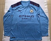 Manchester City Home Long Sleeve Soccer Jerseys 2019/20