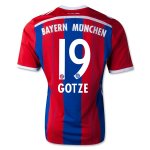 Bayern Munich 14/15 GOTZE #19 Home Soccer Jersey