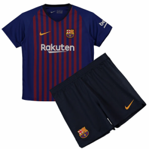 Kids 18-19 Barcelona Home Jersey Kits