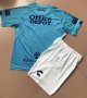 Children Pachuca Away Blue Soccer Suits 2019/20 Shirt and Shorts