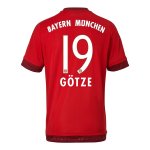 Bayern Munich Home Soccer Jersey 2015-16 GOTZE #19