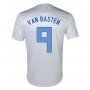 2013 Netherlands #9 Van Basten Away White Jersey Shirt
