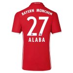 Bayern Munich Home Soccer Jersey 2016-17 27 ALABA