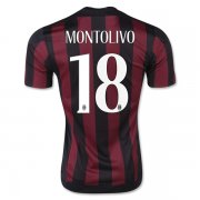 AC Milan Home Soccer Jersey 2015-16 MONTOLIVO #18