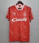 Retro Liverpool Home Soccer Jersey 1989/91