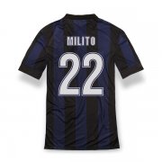 13-14 Inter Milan #22 Milito Home Soccer Jersey Shirt