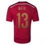 2014 Spain #13 MATA Home Red Jersey Shirt