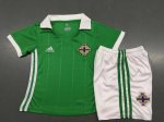 Kids Northern Ireland Home Soccer Kit 2018 World Cup (Shirt+Shorts)