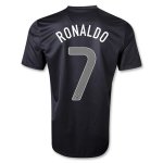 2013 Portugal #7 RONALDO Away Black Jersey Shirt