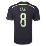 14-15 SPAIN XAVI #8 AWAY SOCCER JERSEY