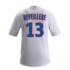 13-14 Olympique Lyonnais #13 Reveillere Home White Jersey Shirt