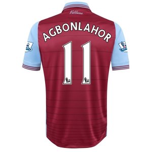 Aston Villa Home Soccer Jersey 2015-16 AGBONLAHOR #11