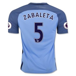 Manchester City Home Soccer Jersey 16/17 ZABALETA 5