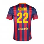 13-14 Barcelona #22 Abidal Home Soccer Jersey Shirt