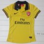 13-14 Arsenal Away Yellow Women Jersey Shirt