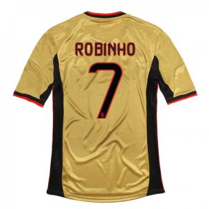 13-14 AC Milan #7 Robinho Away Golden Jersey Shirt