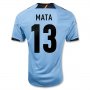 2012 Spain #13 MATA Blue Away Soccer Jersey Shirt