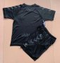 Children Rangers Anniversary Black Soccer Suits 2019/20 Shirt and Shorts