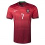 2014 Portugal 7 RONALDO Home Red Jersey Shirt