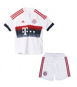 Kids Bayern Munich Away Soccer Kits 2015-16(Shirt+Shorts)