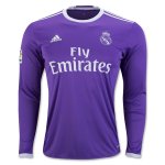 Real Madrid Away Soccer Jersey 16/17 LS