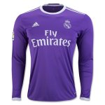 Real Madrid Away Soccer Jersey 16/17 LS