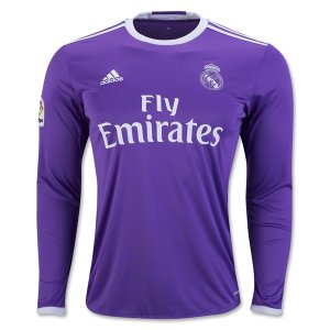 Real Madrid Away Soccer Jersey 16/17 LS