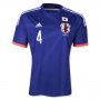 2014 Japan #4 HONDA Home Blue Jersey Shirt