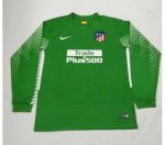 Atletico Madrid Goalkeeper Soccer Jersey 2017/18 LS Green