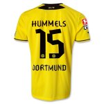 13-14 Borussia Dortmund #15 HUMMELS Home Jersey Shirt