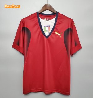 Retro Italy Goalkeeper Red Soccer Jerseys 2006