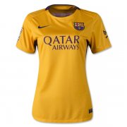 Barcelona Away Soccer Jersey Yellow 2015-16 Women