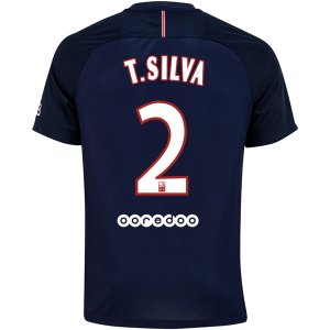 PSG Home Soccer Jersey 2016-17 2 T. SILVA