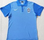 Brazil Blue Polo Shirt 2016-17
