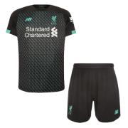 Liverpool 19/20 Third Away Black&Green Soccer Jerseys Kit(Shirt+Short)