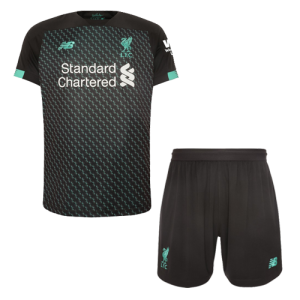 Liverpool 19/20 Third Away Black&Green Soccer Jerseys Kit(Shirt+Short)