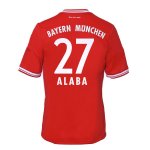 13-14 Bayern Munich #27 Alaba Home Soccer Jersey Shirt