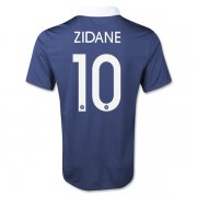 2014 France ZIDANE#10 Home Navy soccer Jersey Shirt