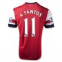 13/14 Arsenal #11 A Santos Home Red Soccer Jersey Shirt