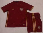 Kids Russia Home Soccer Kit 2016 Euro (Shirt+Shorts)