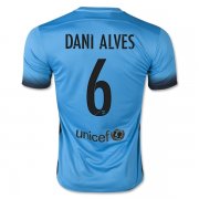 Barcelona Third Soccer Jersey 2015-16 DANI ALVES #6