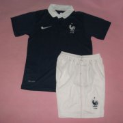 Kids 2014 World Cup France Home Whole Kit(Shirt+Shorts)