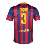 13-14 Barcelona #3 Pique Home Soccer Jersey Shirt