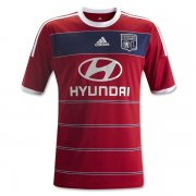 13-14 Olympique Lyonnais Away Red Jersey Shirt