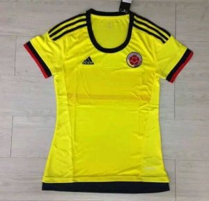 Colombia World Cup Home Women\'s Soccer Jersey 2015-16