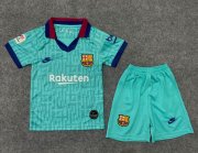 Children Barcelona Third Away Soccer Suits 2020/21 Shirt and Shorts