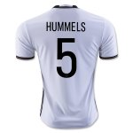 Germany Home Soccer Jersey 2016 HUMMELS #5