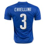 Italy Home Soccer Jersey 2016 CHIELLINI #3